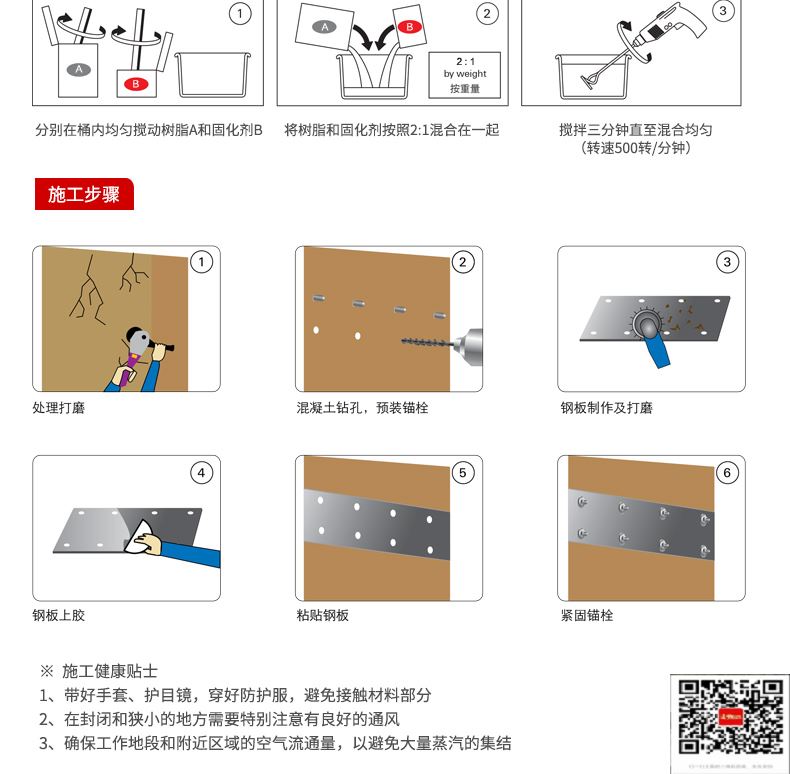 包钢阳朔粘钢加固施工过程